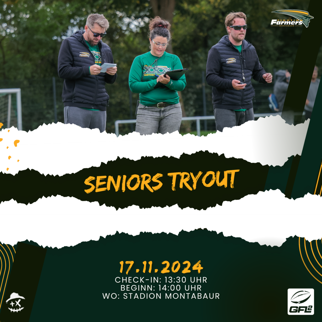 Seniors Tryout 2024 Flyer