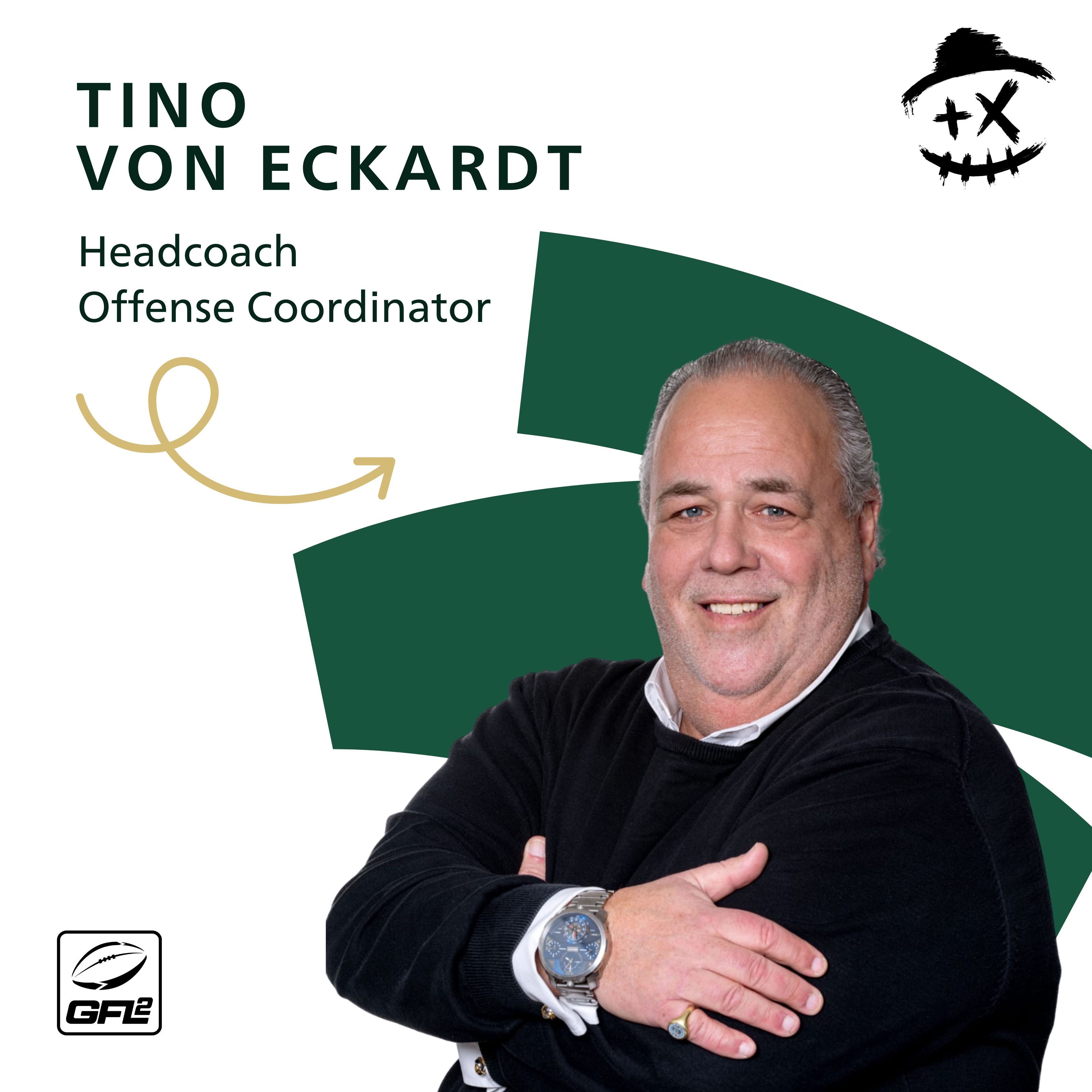 Tino von Eckardt (Headcoach & Offense Coordinator Fighting Farmers Montabaur, Seniors)