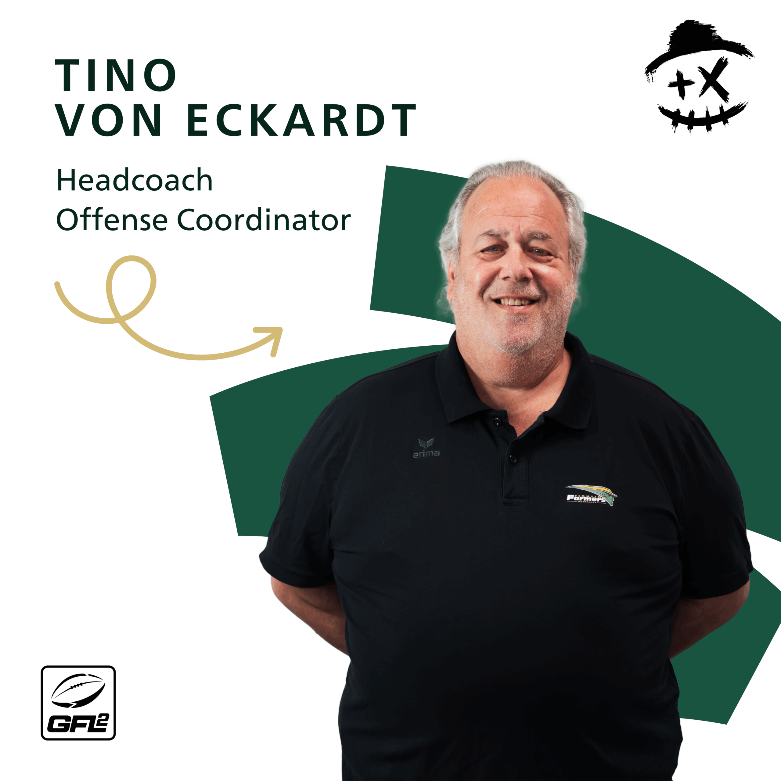 Tino von Eckardt (Headcoach & Offense Coordinator Fighting Farmers Montabaur, Seniors)