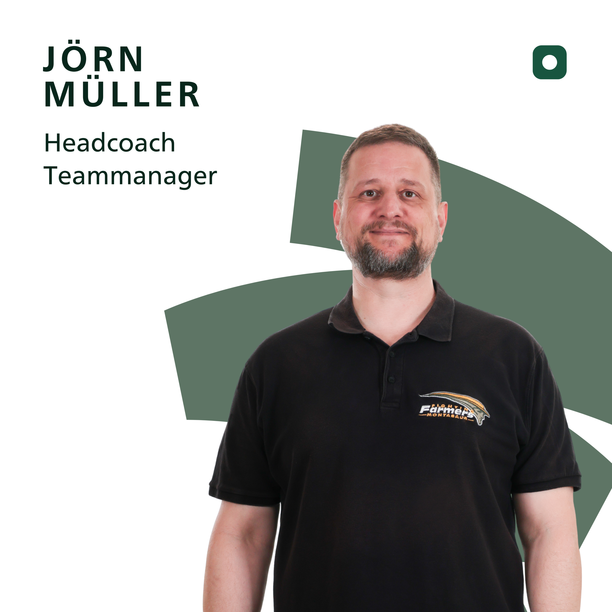 Jörn Müller (Headcoach, Teammanager Fighting Farmers Montabaur, Flag)
