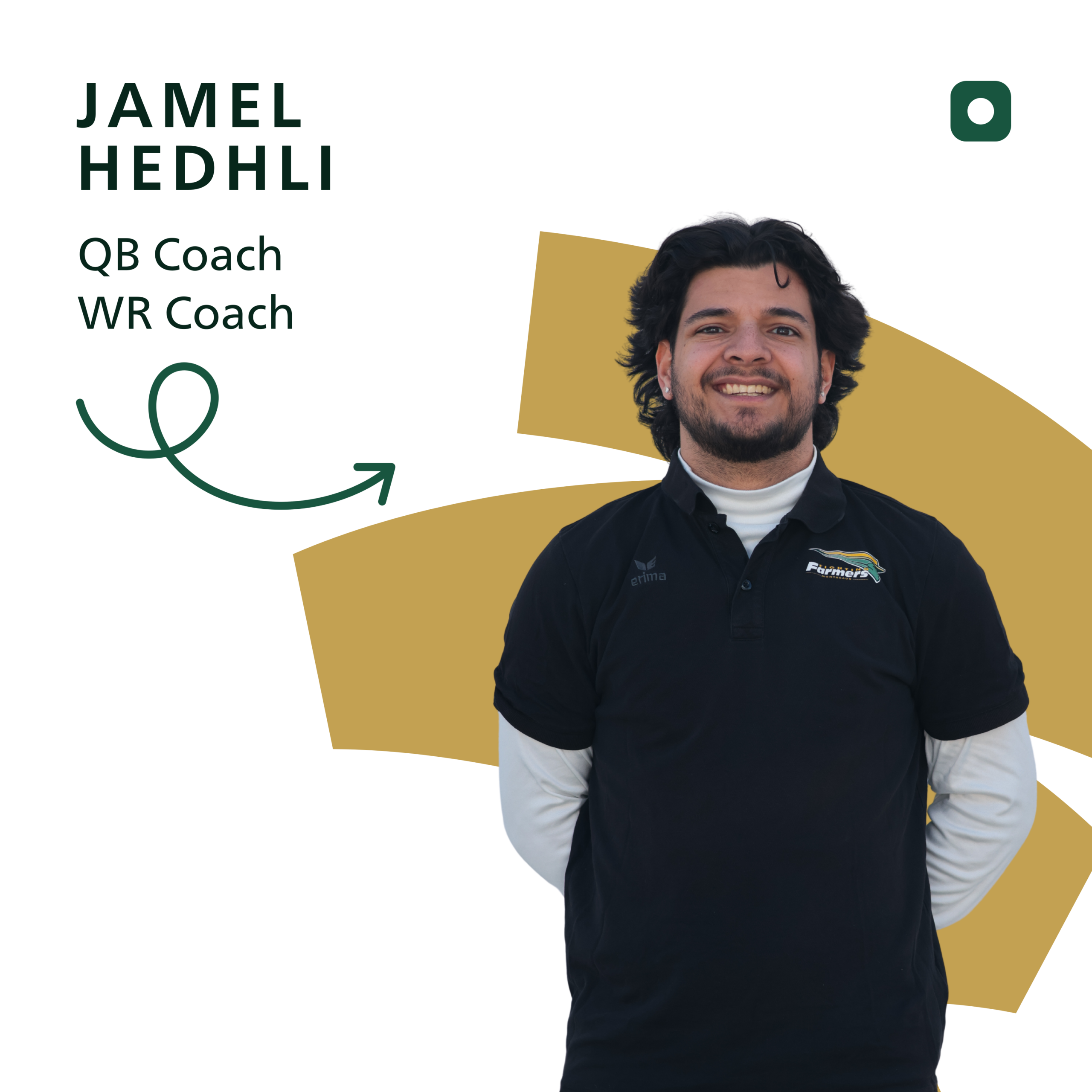 Jamel Hedhli (QB Coach, WR Coach U16/U19 Fighting Farmers Montabaur)