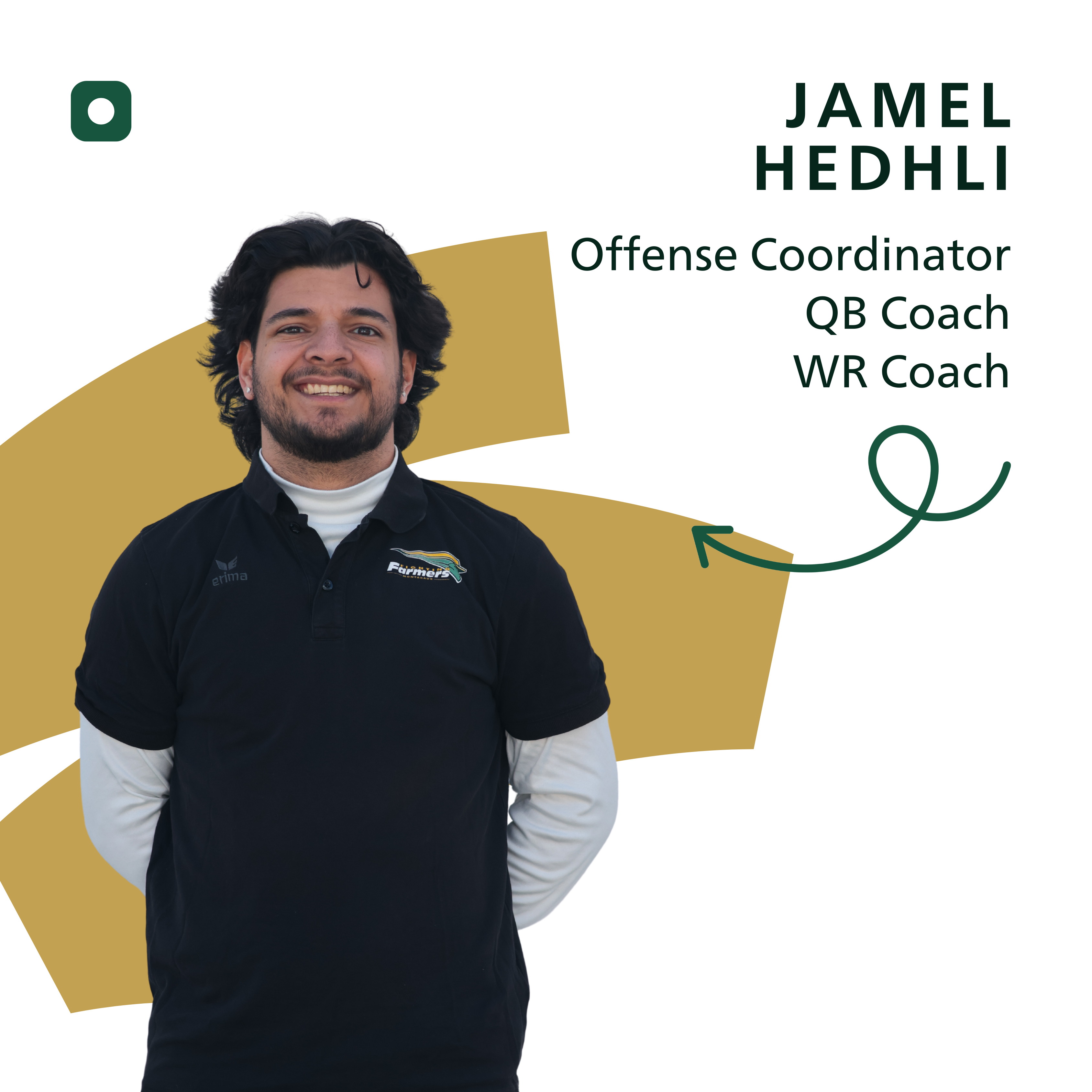 Jamel Hedhli (Offense Coordinator, QB Coach, WR Coach U19 Fighting Farmers Montabaur)